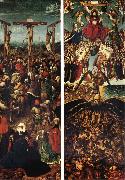 EYCK, Jan van Crucifixion and Last Judgment oil